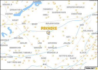 map of Pakhoke