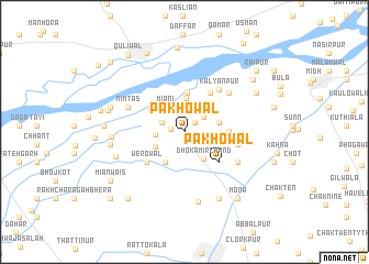 map of Pakhowāl