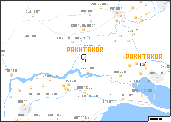 map of Pakhtakor