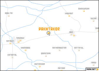 map of Pakhtakor