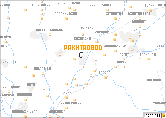 map of Pakhtaobod