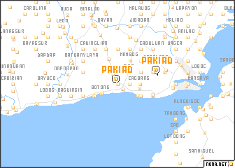 map of Pakiad