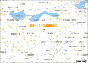 map of Pakka Hāji Majīd