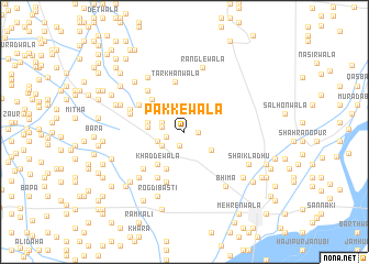 map of Pakkewāla