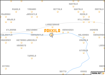 map of Pakkila