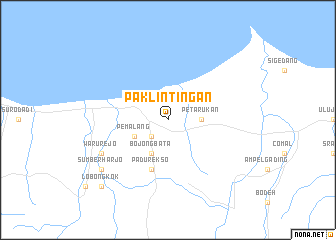 map of Paklintingan