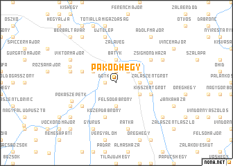 map of Pakodhegy