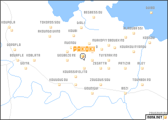 map of Pakoki