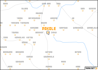 map of Pakole