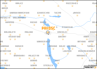 map of Pakość