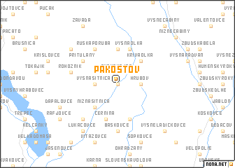 map of Pakostov