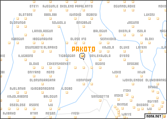 map of Pakoto