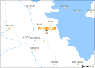 map of Pakouabo