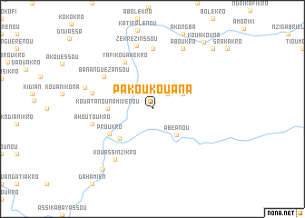 map of Pakoukouana