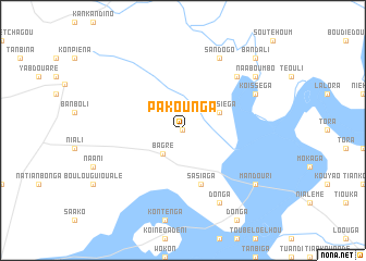 map of Pakounga