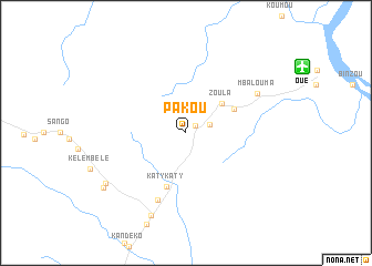 map of Pakou