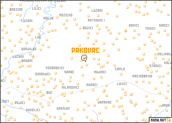 map of Pakovac