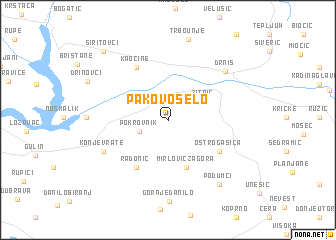 map of Pakovo Selo