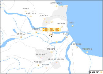 map of Pakowhai