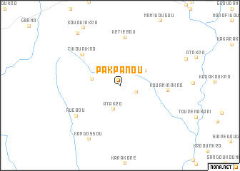 map of Pakpanou