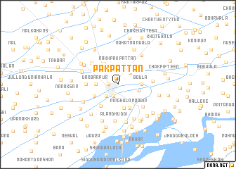 map of Pākpattan