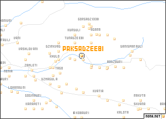 map of Pakʼsadzeebi