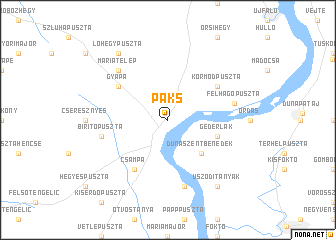 map of Paks