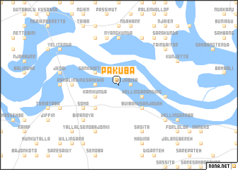 map of Pakuba