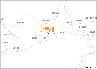 map of Pākūh