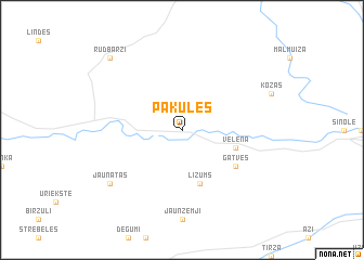 map of Paķules