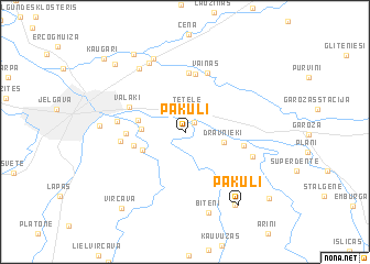 map of Pakuļi