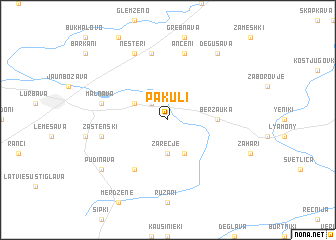 map of Pakuļi