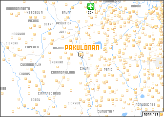 map of Pakulonan