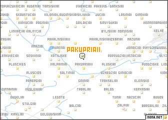 map of Pakupriai I