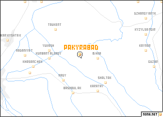 map of (( Pakyr-Abad ))