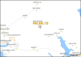 map of Pala Alto