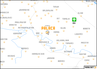 map of Palača