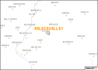 map of Palace Valley