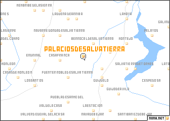 map of Palacios de Salvatierra