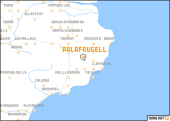 map of Palafrugell