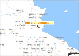 map of Palaiá Epídhavros