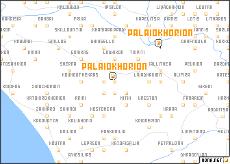 map of Palaiokhórion