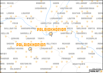 map of Palaiokhórion