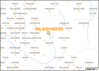 map of Palaiokhórion