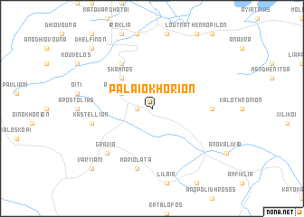 map of Palaiokhórion