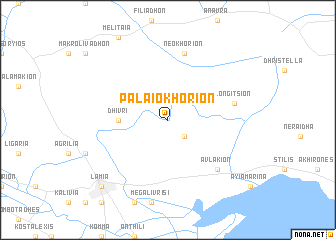 map of Palaiokhórion