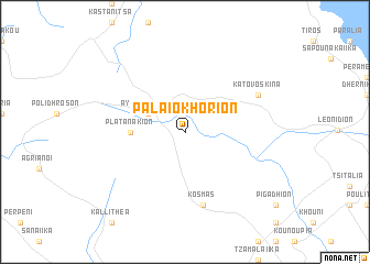 map of Palaiokhórion