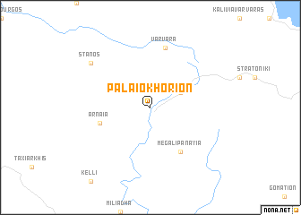 map of Palaiokhórion