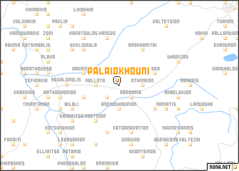 map of Palaiokhoúni