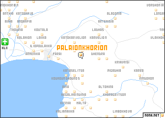 map of Palaión Khoríon